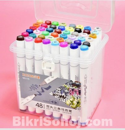 Dual Tip Art Marker Pen 48 Shades